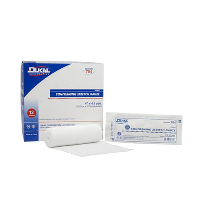Bandage 6"x5yd Gauze Cotton Roll White LF Non-Sterile 6/Package, 8 PK/CA - Surgical Supplies NY